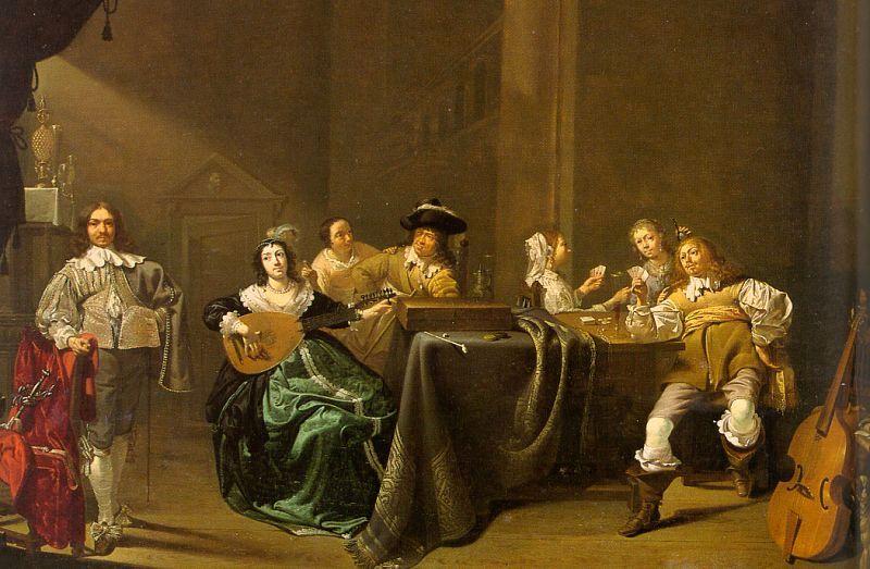 Jacob Duck Card Players and Merry Makers oil painting image